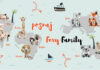 Foxy Family personalizowane tablice manipulacyjne dla dzieci