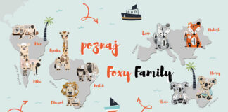 Foxy Family personalizowane tablice manipulacyjne dla dzieci